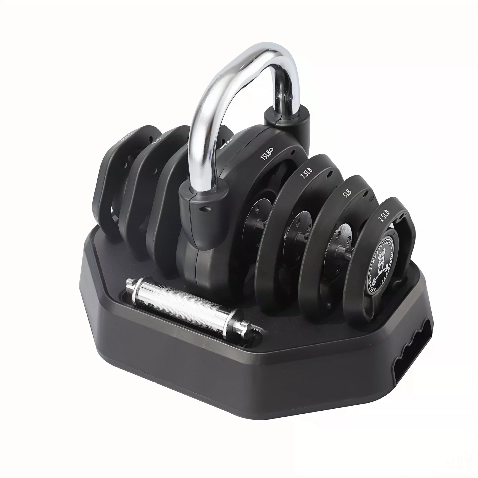 Kettlebell - Custom 3-in-1 Adjustable Dumbbell Barbell Kettlebell