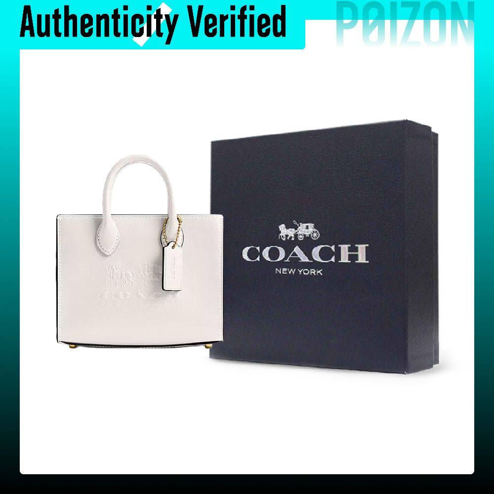 COACH Ace Cow Leather Tote Bag - Chalk Bag review and price