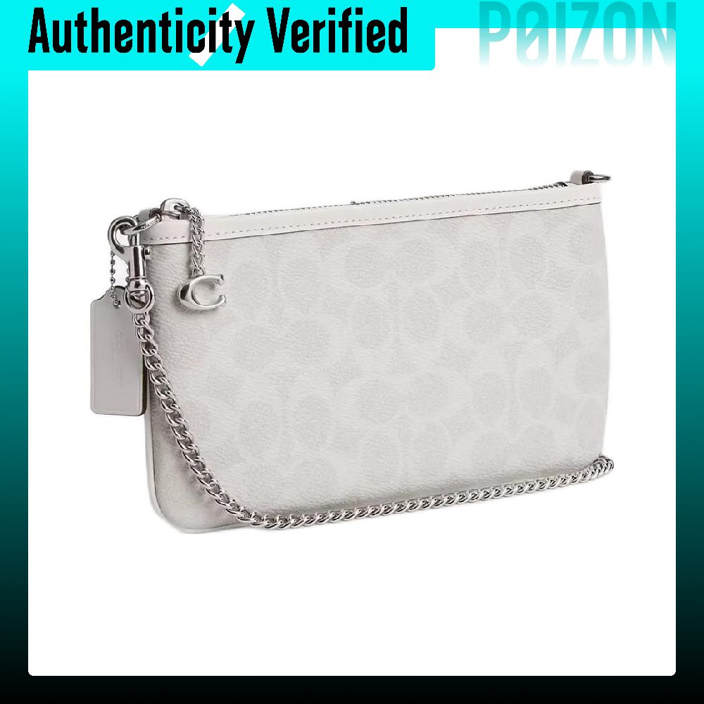 COACH Pouch Calfskin Handbag,  - Chalk Bag review and price