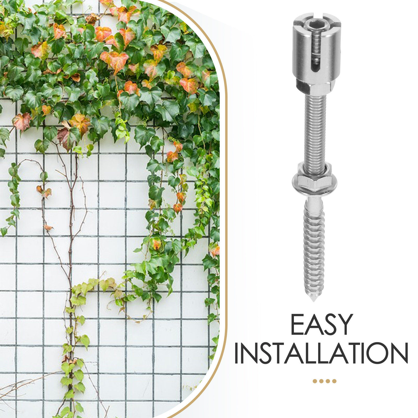 Stainless Steel Wall Trellis S - Rope Climb review and price
